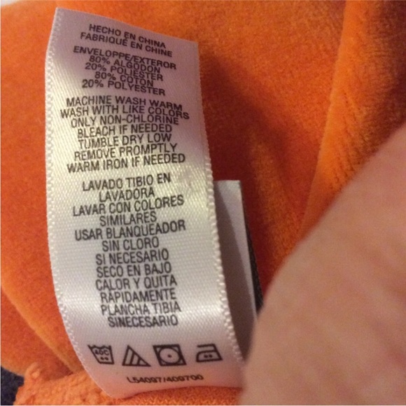 LITTLE ME Pumpkin Footsie COSTUME 6 Months - Picture 6 of 9